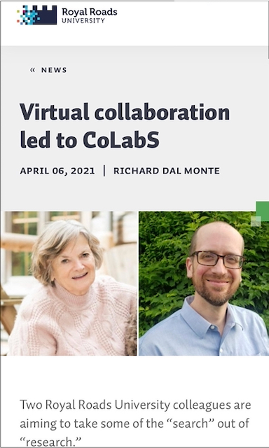 Virtual collaboration led to CoLabS