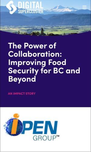 The Power of Collaboration: Improving Food Security for BC and Beyond, i-Open Group