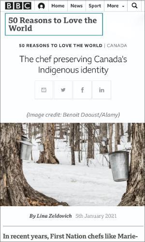 The chef preserving Canada's Indigenous identity, Lenore Newman, By Lina Zeldovich