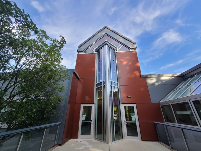 The new exterior of Building B on the Abbotsford campus.