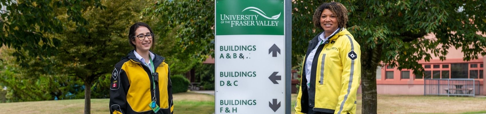 Security guards on Abbotsford UFV campus
